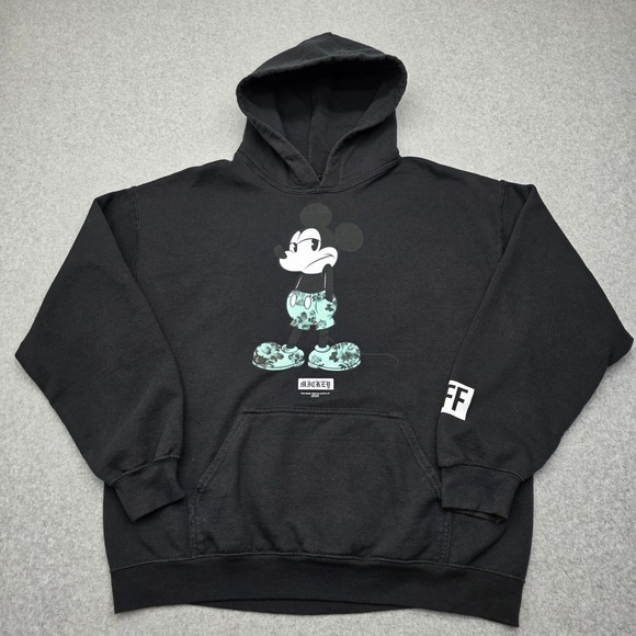 Disney Neff Other - Neff X Disney Mickey‎ Mouse Streetwear Hoodie Adult Large Black Sweatshirt
